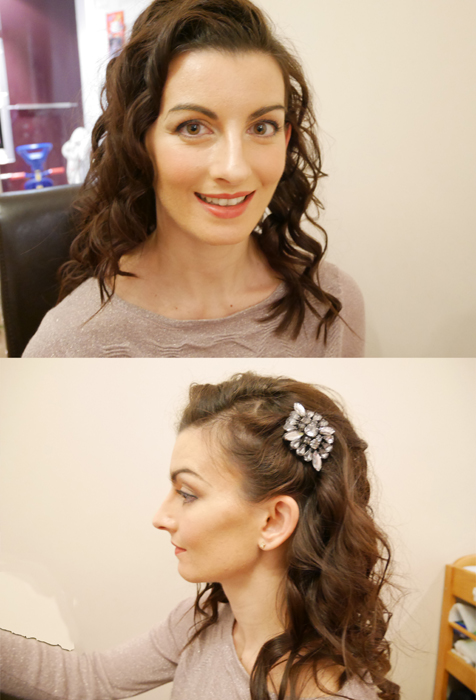 wedding makeup and hair trial