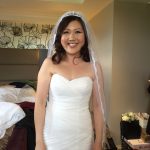 Beautiful, relaxed and happy bride